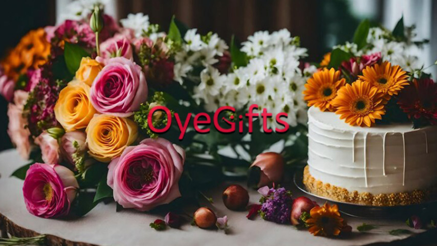Flowers and Cake