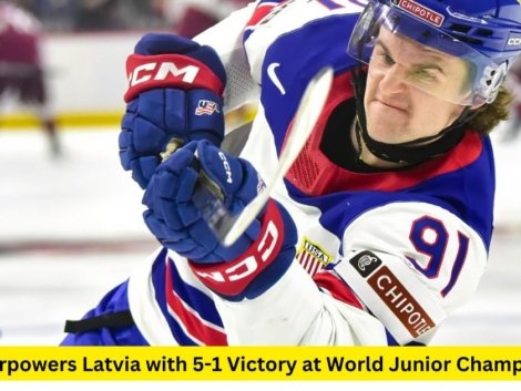 U.S. Overpowers Latvia with 5-1 Victory at World Junior Championship